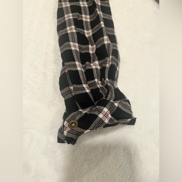 Beach Lunch Lounge Collection Size Small Button Down Flannel Pattern - Picture 3 of 9